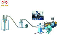 Air Cooling Twin Screw Plastic Extruder , High Speed WPC Extrusion Machine