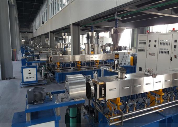 Water Ring Cutting PE Extrusion Machine , 2000kg/H Two Screw Extruder 315kw