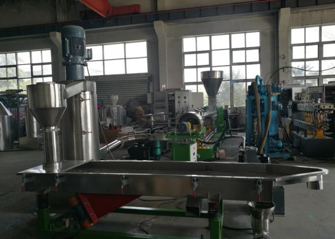 2500kg/h  PE/PP with Caco3 Master Batch Mamchine Water Ring Pelletizing Machine 800rpm Extruder Twin Screw