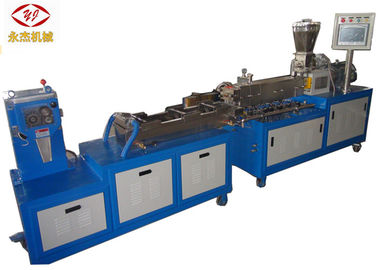 China Water Strand Lab Twin Screw Extruder Plastic Granulator Machine 16kw Heater Power factory