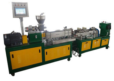 China PLC Control Mini Twin Screw Extruder , HDPE Extruder Machine One Year Warranty supplier