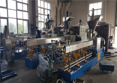 51mm Filler Masterbatch Plastic Pelletizing Line , Air Cooling Plastic Pellet Maker supplier