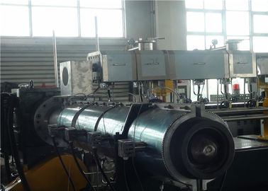 93mm / 200mm Twin Screw Extruder Machine Air Cooling Die Face Cutting Way supplier