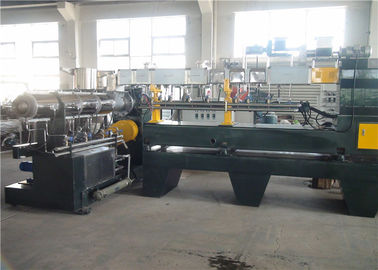 93mm / 200mm Twin Screw Extruder Machine Air Cooling Die Face Cutting Way supplier