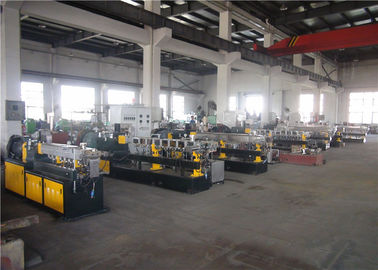 W6Mo5Cr4V2 Material Twin Screw Extruder Machine Horizontal 300kg/H Capacity supplier