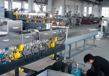 Heavy Duty POM PA ABS Extrusion Machine , Waste Plastic Extruder Equipment 55kw supplier