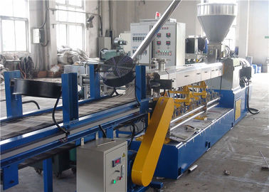 Corn Starch Biodegradable Plastic Pellet Making Machine , PP Extruder Machine 90kw supplier